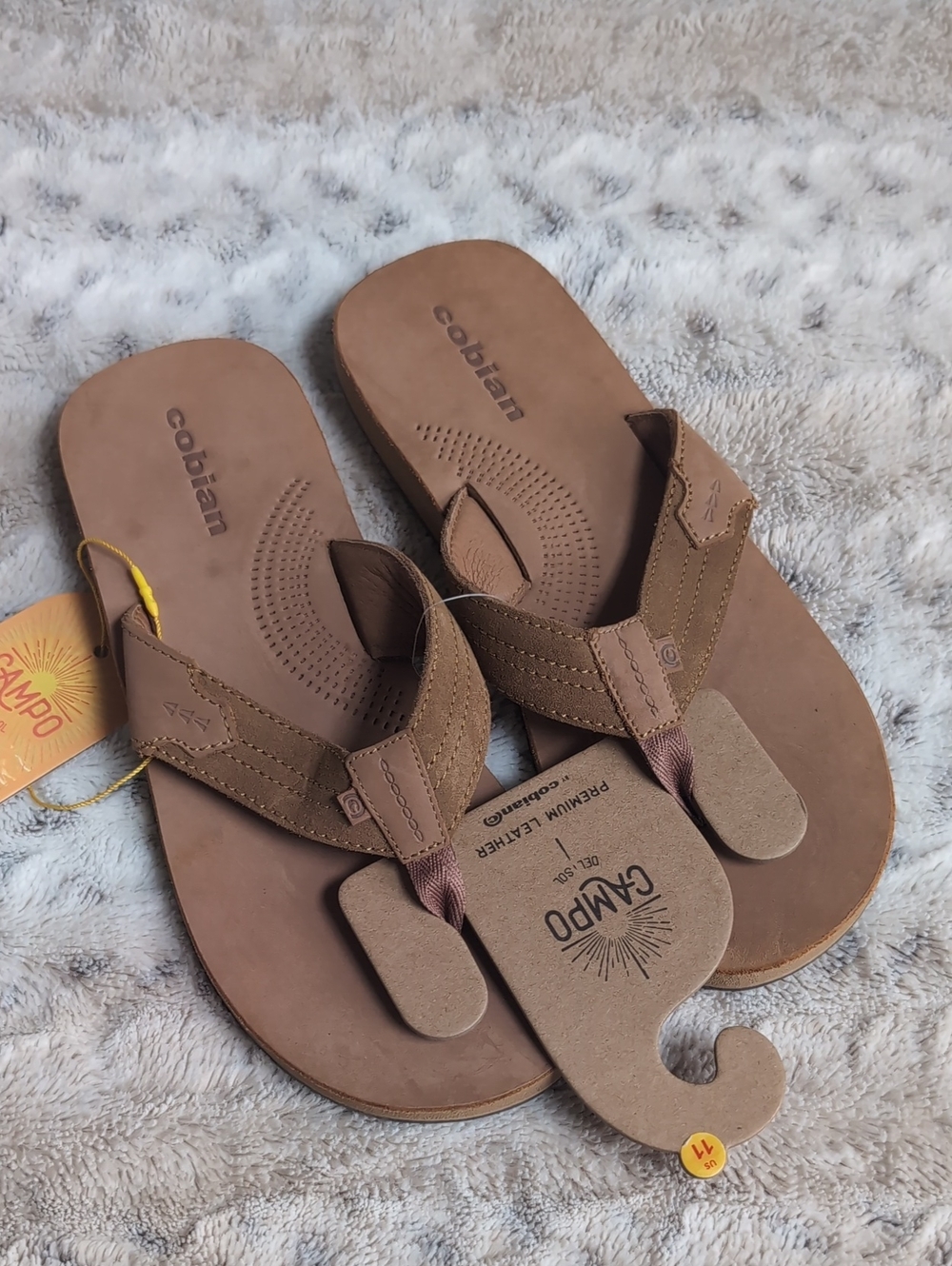 Cobian Lazo Leather Sandals Flip Flops